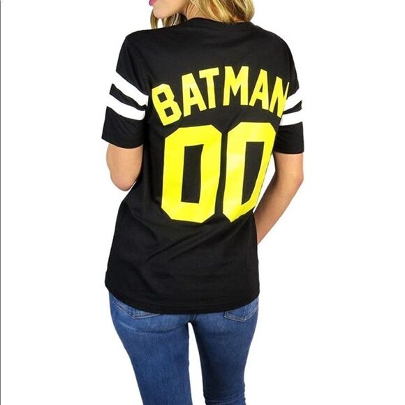Batman DC Comics Womens Varsity Football Tee, size S. - Picture 3 of 8